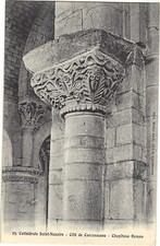 Cité de CARCASSONNE - La cathédrale Saint Nazaire - Chapiteau roman  (G3793)