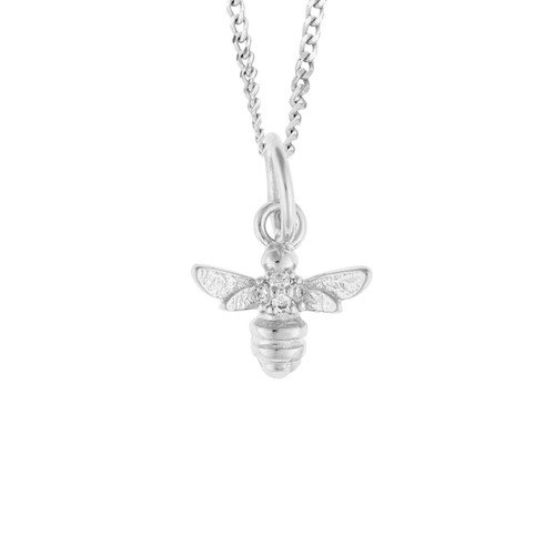 Pendentif abeille argent - pendentif, en