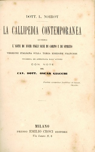 Callipédie contemporaine - la,