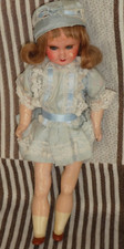 ANCIENNE POUPEE TETE EN COMPOSITION SFBJ 31 CM CHEVEUX NATURELS