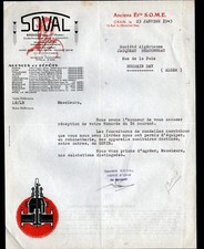 ORAN (ALGERIE) MATERIEL SANITAIRE / POMPES "S.O.M.E. / SOVAL" en 1945