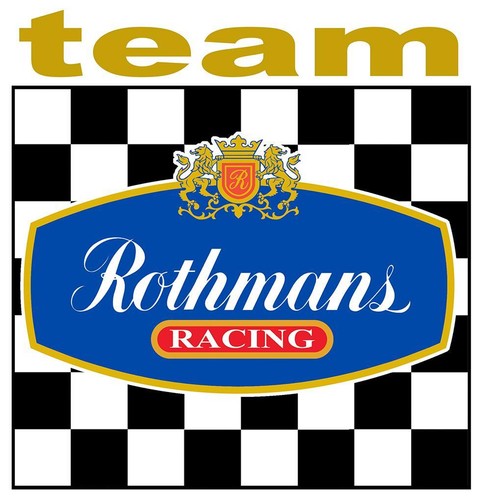 Team rothmans racing sticker - team,