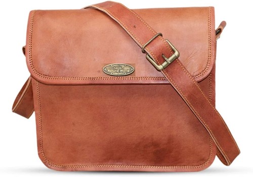 Sac besace cuir vintage - sac, en
