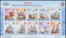 Jersey 2000 MNH** Sailing
