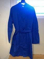 Ancien Bleu De Travail Veste Longue avec ceinture Taille 44 Fabriqué En France