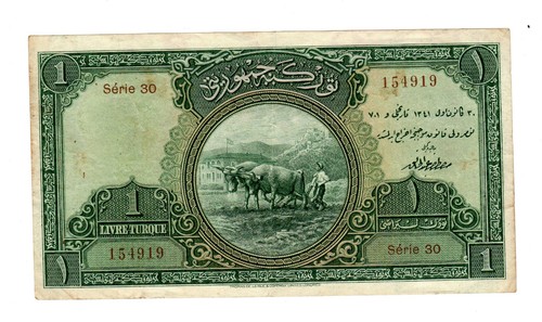 Turquie turkey billet lira - turquie, 1