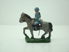 SOLDAT FRANCAIS A CHEVAL - COMPOSITION - PLATRE ET FARINE - ANCIEN -
