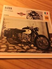 Ratier 600 C6S radio 1960 C 6S Carte moto Collection Atlas France