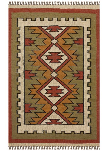 Zone tapis main tissé - main, laine