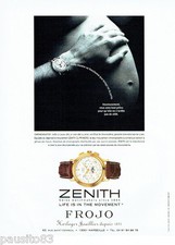 PUBLICITE ADVERTISING 125  1999   ZENITH horloger joailllier montre chronomaster