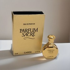 Miniature PARFUM SACRE de CARON - Flacon couleur or - Eau de Parfum - 3 ml