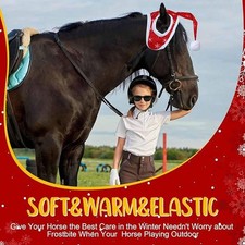 Chapeau de Noël pour cheval