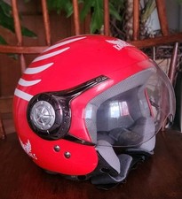 Casque jet kaporal rouge - casque,