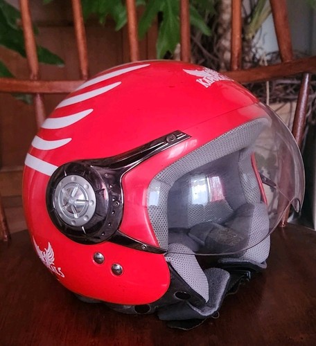 Casque jet kaporal rouge - jet,