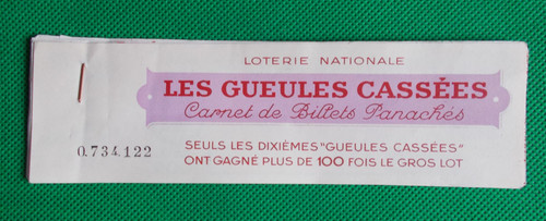 Carnet billets de loterie - carnet, 7
