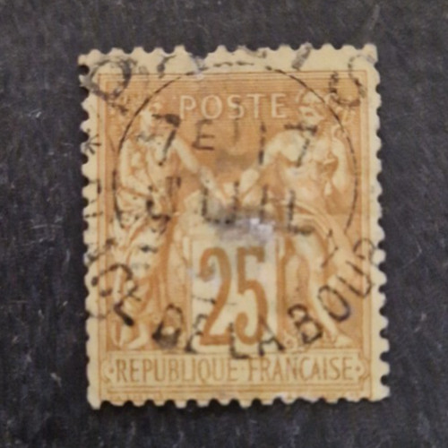 Type sage obliteration cachet - type,