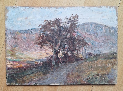 Peinture biface marcel mergier - peinture,
