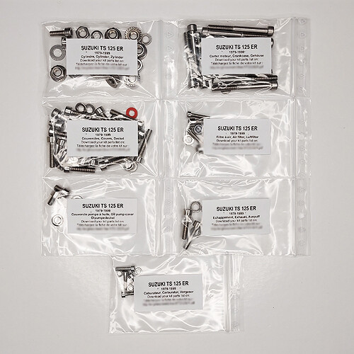 Suzuki 125 1979 1999 kit - ts, 1979-1999