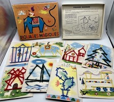 PIQUAGES MAGIQUES - Jeu éducatif Fernand Nathan 671, 1964 - TBE mais tous faits!