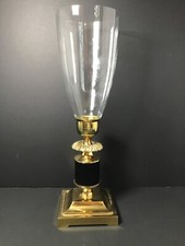 1970's Brass Crafted Candle