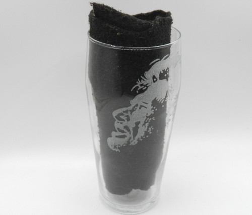 Verre bière gravé - verre, à
