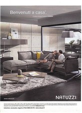 PUBLICITE ADVERTISING 2011  NATUZZI meubles Benvenuti a Casa