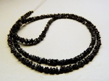 Perles diamant brut noir