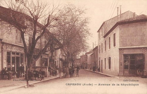 Cpa capendu avenue la - avenue,