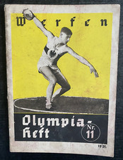 Série De Livres Olympiques 1936 Livre Nr. 11 - Lancer