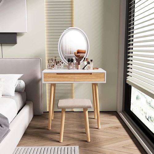 Coiffeuse blanche table - coiffeuse, de