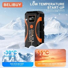 Démarreur de saut de voiture 2000A Peak avec écran LCD et pinces intelligentes –