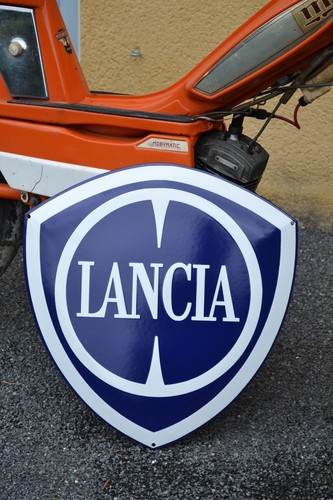 Plaque émaillée lancia logo - émaillée,