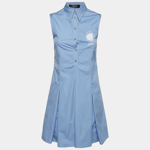 Robe sans manches plissée - , en