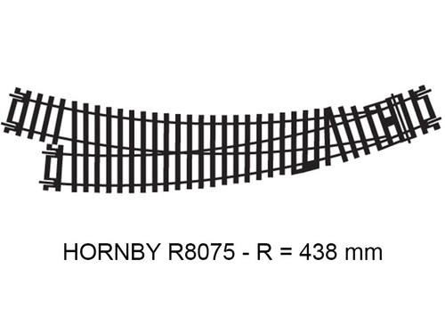 Hornby aiguillage courbe - hornby, à