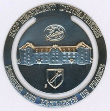 152°° Régiment d'Infanterie Marque Page 40 mm