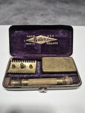 Rasoir Manuel Gillette Doré dans sa boite - Made in USA