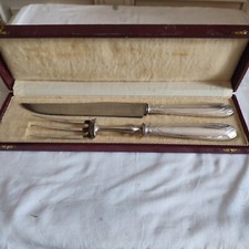 Apollonox écrin service à découper fourchette couteau métal argenté  art déco