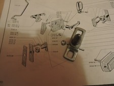 NEUF!! Centreur avant de porte avant avec plaquette de centrage Peugeot J7