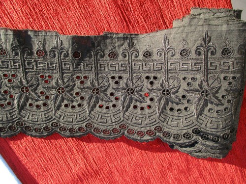 Volant jupon broderie - de,