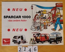 DAIHATSU SPARCAR 1000 ( HIJET) Prospectus Allemand 4 pages 1984