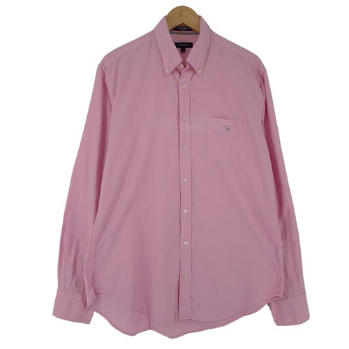 Gant chemise homme rose coton - rose,