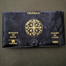 VIDE EMPTY / COFFRET FDC VIDE SERIE FRANCS 1980 FRANCE SANS LES MONNAIES