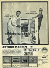 publicité Advertising 0321 1963 Arthur Martin   refrigérateur  série Or