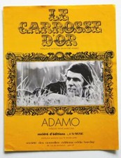 Partition vintage sheet music SALVATORE ADAMO : Le Carrosse d'Or * 60's