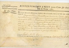 Paris - Louis XVI - Emprunt