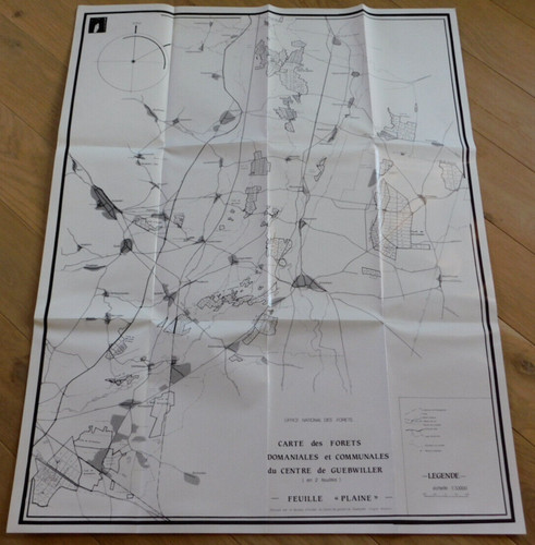 Vintage carte alsace office - carte,