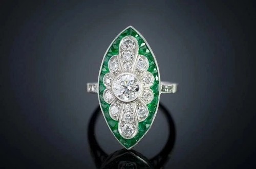 Bague art déco femme diamant - déco,