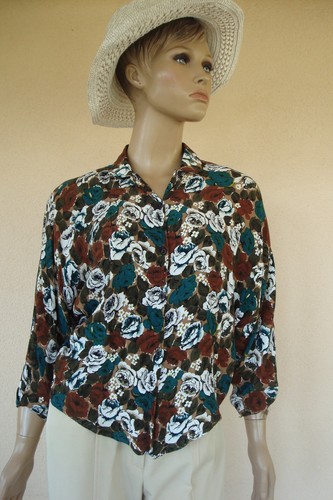 Veste chemisier fleurie - veste,