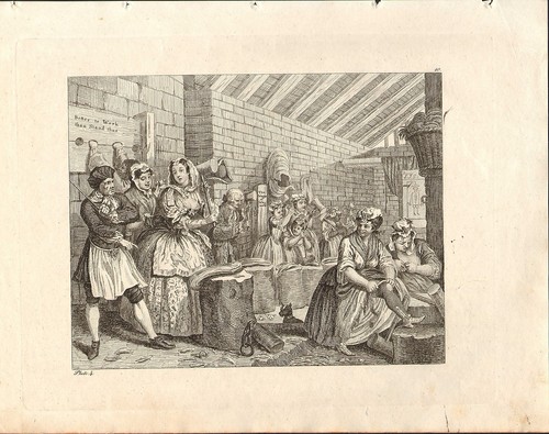 1818 hogarth géorgien cuivre - 1818,