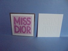 Dior carte publicitaire - carte,
